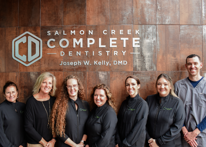 Salmon Creek team in front of dental practice